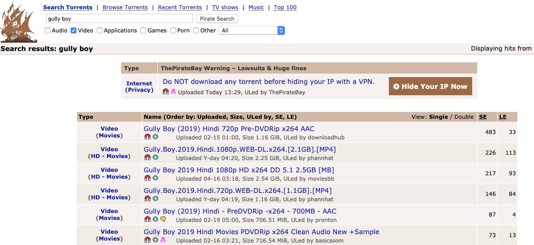 BINTI WATCH ONLINE BOOKING