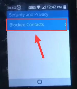 blocked Contact