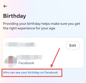 who can see your birthday on fb