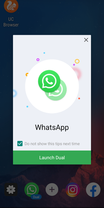 2 Whatsapp in a Phone