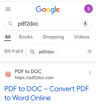 PDF to Docs Convert