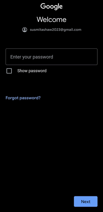 Email Password Forget