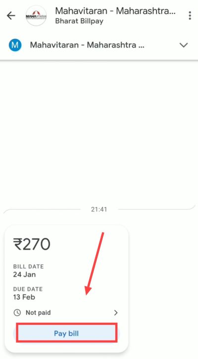 pay bill in gpay