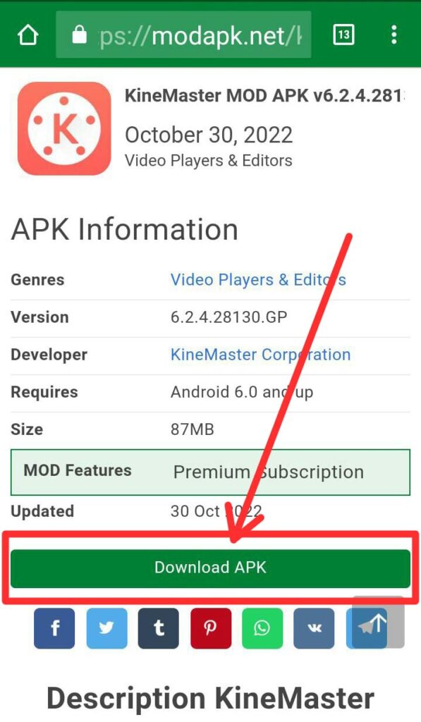 Kinemaster download app