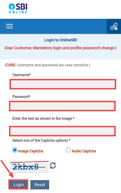 enter usernam password