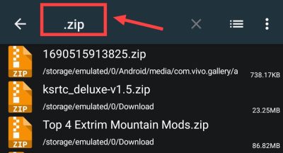 search zip file name