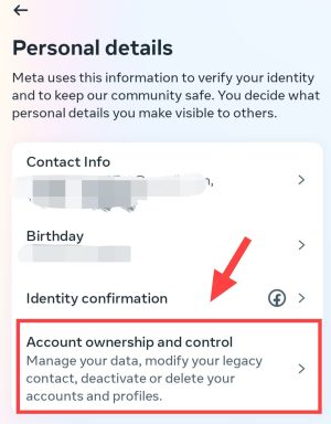 Account ownership and control 
