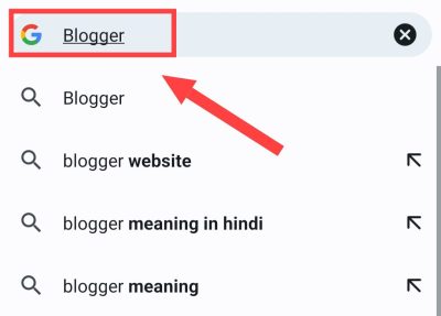 Search Blogger On Google