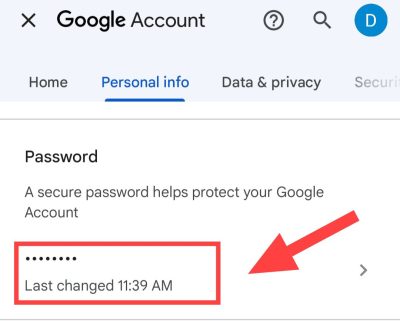 tap On password