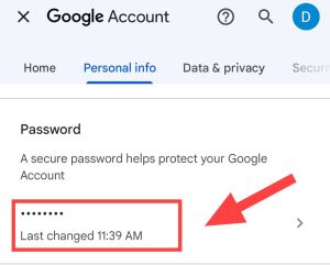 tap On password