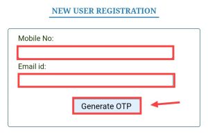 tap on generate OTP online