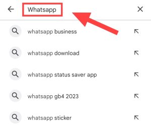 Search WhatsApp 