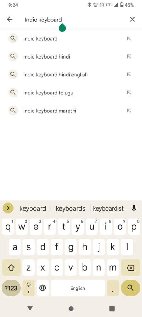 indic keyboard search