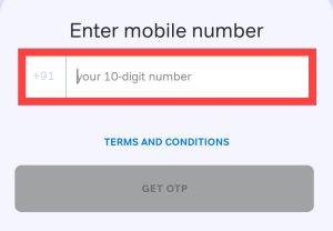 enter your mobile