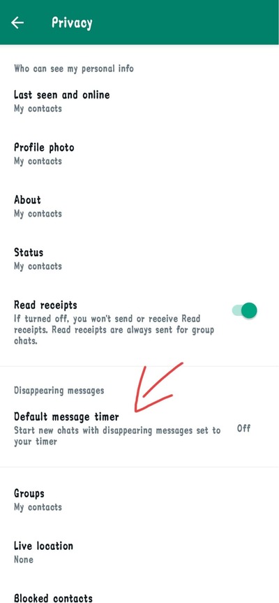 default ,message