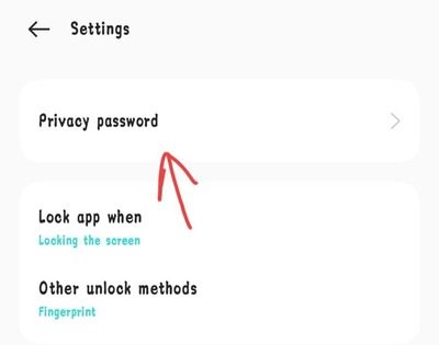 privacy password