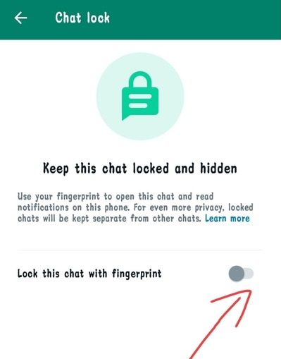 lock app with fingerprint