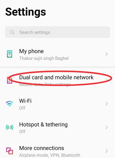 Dual Card Mobile Network