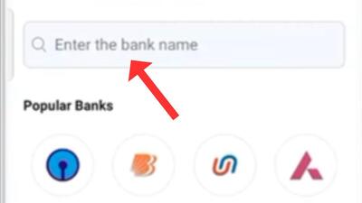 enter tha bank name