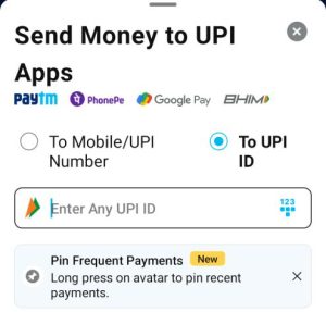 Enter UPI id