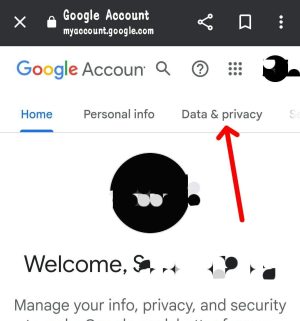 Tap on data privacy 