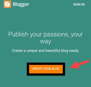 Create your blog
