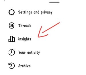 Tap on insight 
