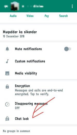 Chat lock
