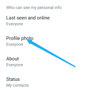 Tap On Profile Photo