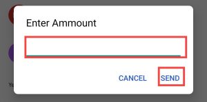 enter ammount