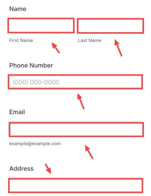 fill up details