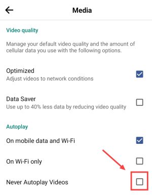 turn off autoplay
